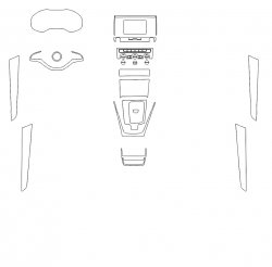 Skoda Karoq (2020)  - Изготовление лекала интерьера авто. Продажа лекал (выкройки) в электроном виде на авто. Нарезка лекал на антигравийной пленке (выкройка) на авто.